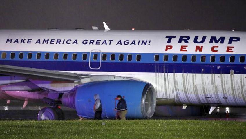 Pesawat Cawapres Amerika Tergelincir di Bandara LaGuardia