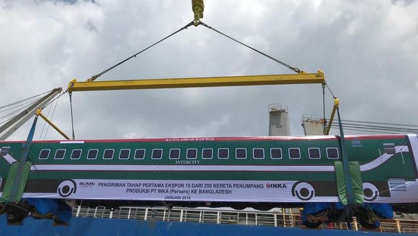 Menangi Tender, PT INKA Kirimkan 15 Kereta Tahap Satu ke Bangladesh